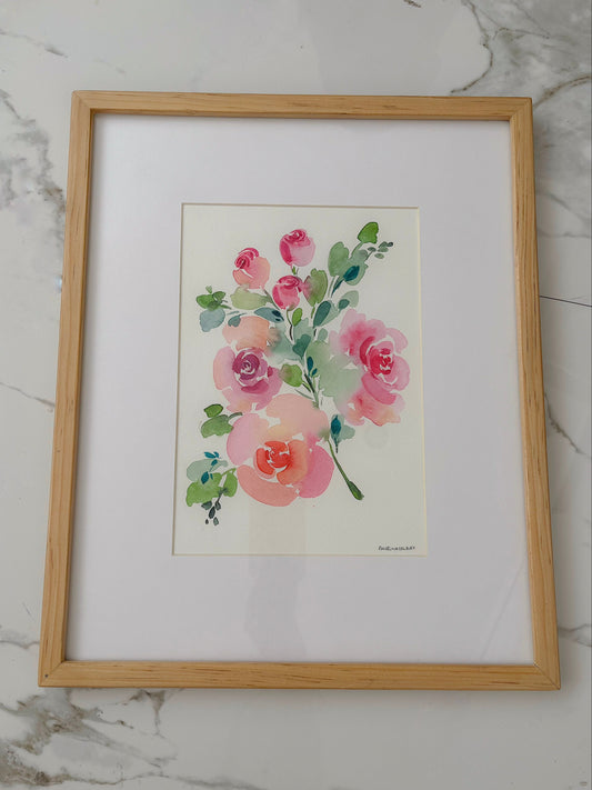 Bouquet de Rosas Enmarcado